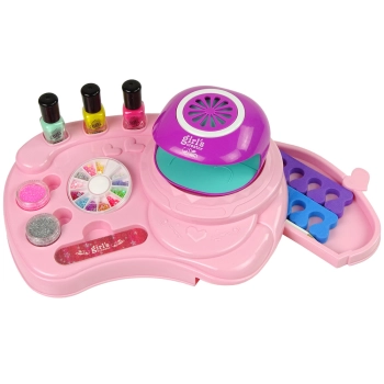 Zestaw Do Malowania Paznokci Lakier do Paznokci Brokaty Lampa Naklejki