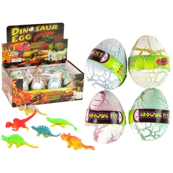 Wykluwające się Magiczne Jajko Dinozaura Rosnące 6 cm Białe