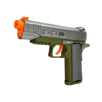 Zestaw Policyjny Pistolet 20cm Odznaka Gwizdek Kabura Efekty Świetlne Dźwięk