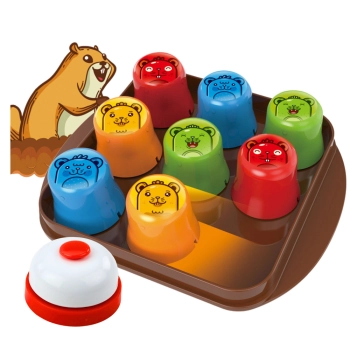 Gra Zręcznościowa 2w1 Mole Maze Szybkie Kubeczki Kółko i Krzyżyk