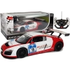 Auto R/C Audi R8 LMS Rastar 1:14 Biało-Czerwone