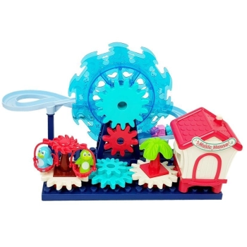 Zestaw Klocków ze Zjeżdzalnią Diabelski Młyn Koła Zębate na Baterie