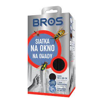 Bros Siatka na Okno Czarna 150x180