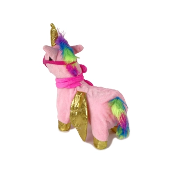 Konik Maskotka Interaktywna Koń Różowy Złote Skrzydła Muzyka