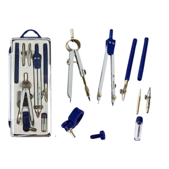 Zestaw Kreślarski Geometryczny Cyrkiel Te0chniczny Organizer 9 ele.