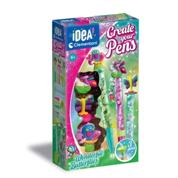  Idea Art Zestaw Mini Fabryka Długopisów Motylki Clementoni 18169