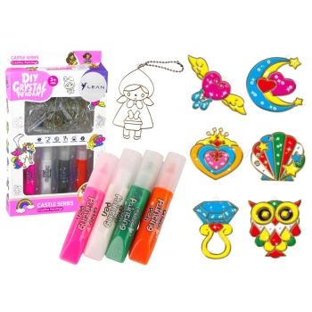 Witraże Zawieszki Do Malowania Zastygająca Farba 6 szt.