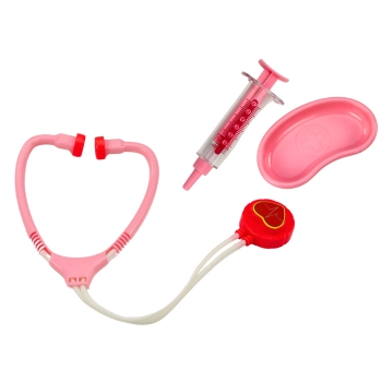 Apteczka Dziecięcia Narzędzia Lekarskie W Walizce Różowy