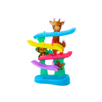 Zjeżdżalnia Dla Kulek Żyrafa Małpka Dźwięki Kolorowa