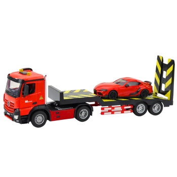 Zestaw Laweta Zdalnie Sterowana RC Auto Sportowe Osobowe Czerwone 1:16