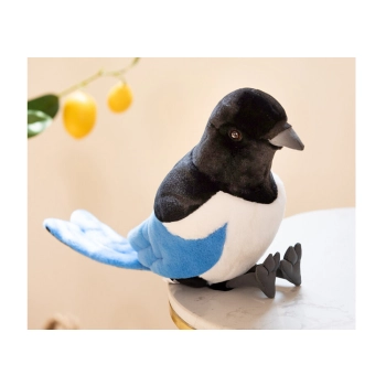 Maskotka Pluszowa Sroka Zwyczajna Niebieska 30cm