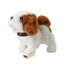 Pluszowy Pies na Baterie Biały w Łaty Rusza Ogonem Dźwięk