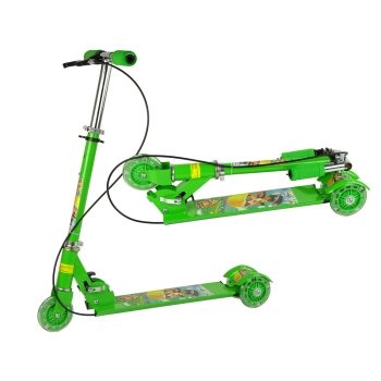 Hulajnoga Trójkołowa z Hamulcem Zielona