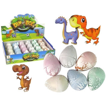 Wykluwające się Magiczne Jajko Dinozaura Rosnące 6 cm Białe