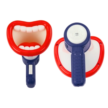 Megafon Zmieniacz Głosu Nagrywanie Trzy Tryby Głosu Usta Niebieski