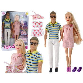 Lalka Rodzina Chłopak Dziewczyna Lucy w Ciąży