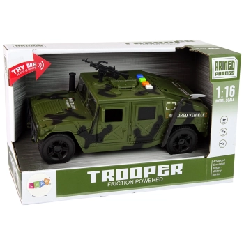 Pojazd Wojskowy Auto Z Napędem Frykcyjnym Światło Dźwięk