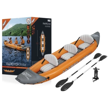 Kajak Dmuchany Trzyosobowy 381 x 100 cm Bestway 65132