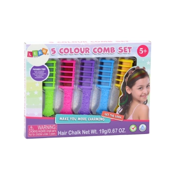 Zestaw Do Farbowania Włosów Grzebienie Kreda 5szt Kolorowe