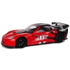Auto Sportowe Wyścigowe R/C 1:18 Corvette C6.R Czerwony 2.4 G Światła