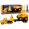 Zestaw Maszyn Budowlanych Ciężarówka Wywrotka Ruchome Żółty