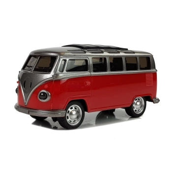 Autobus Resorak z Napędem Frykcyjnym Na Baterie Światła Dźwięki Czerwony