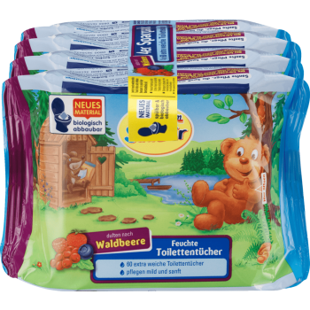 SauBar nawilżony papier toaletowy Jagodowy 240 szt.