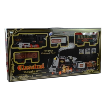 Duża Kolejka Elektryczna Wagony Świeci Gra 650 cm