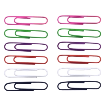 Zestaw Spinacze Biurowe Do Papieru Kolorowe 30mm 40szt.