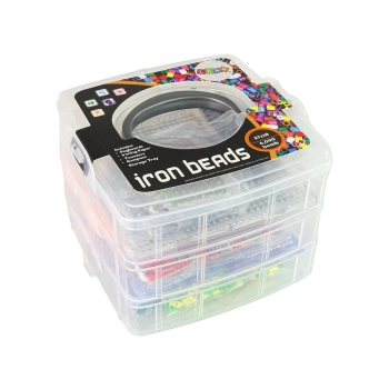 Zestaw Kolorowych Koralików Do Prasowania DIY 6000 Sztuk