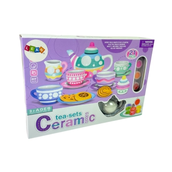 Zestaw Do Herbaty DIY Do Malowania Farby Porcelana Ciasteczka