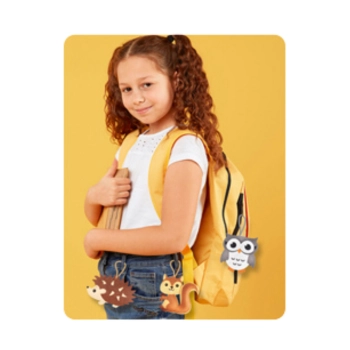 Zestaw Kreatywny Wyszywanki Filcowe Zwierzątka Leśne 6szt