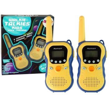 Zestaw Walkie Talkies Krótkofalówki Dla Dzieci Żółte 2 Szt.