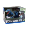 Zdalnie Sterowany Dinozaur Velociraptor Dźwięk Odgłosy Ryczenia Niebieski