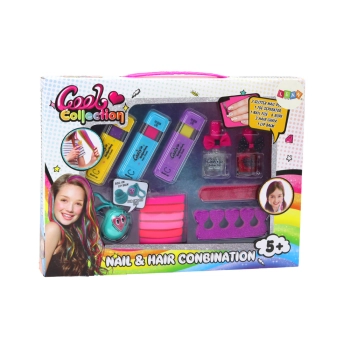 Zestaw Do Farbowania Włosów Malowania Paznokci Balsam Do Ust