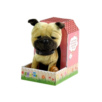 Interaktywny Piesek Na Smyczy + Buda Beżowy