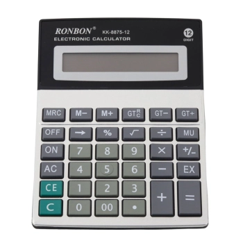 Kalkulator Biurowy Ronbon KK-8875-12 Duży Wyświetlacz 12-Cyfrowy