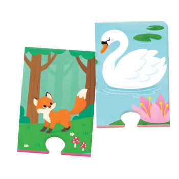 Puzzle Zwierzęta i Ich Cienie Uczę się Bawiąc Język Polski Clementoni 50762