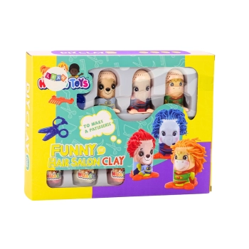 Zestaw Kreatywny Ciastolina Ludziki Salon Fryzjerski Akcesoria