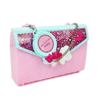 Zestaw Kosmetyków w Torebce Lusterko Brokaty Paznokcie