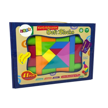 Klocki Piankowe Konstrukcyjne 41 Elementów Dla Dzieci