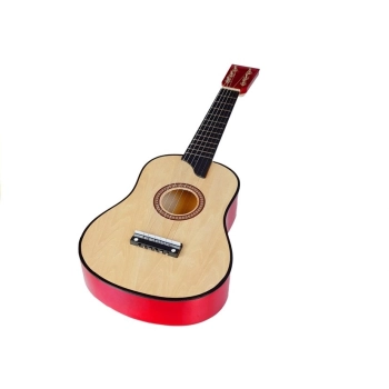 Gitara Drewniana z Kostką Kremowa