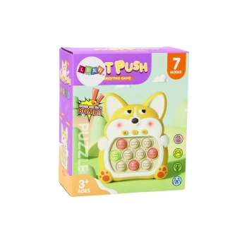 Gra Zręcznościowa Konsola Pop-It Lisek 7 Trybów Gry Różowy Sensoryczna