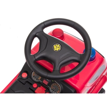 Pojazd Jeździk Straż Pożarna Drabina Bańki Mydlane Dźwięki Koguty