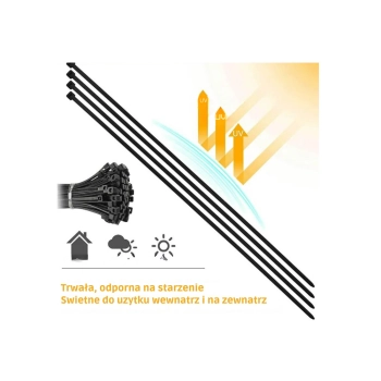 Opaski Zaciskowe Kablowe Do Kabli Ziperki Trytki Trytytki 300x4,8 MM