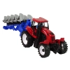 Czerwony Traktor z Pługiem Farma