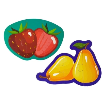 Puzzle Edukacyjne Dla Niemowląt Owoce 5 Części 40 Elementów