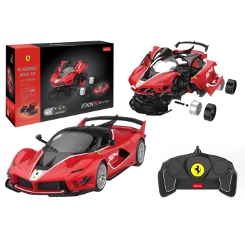 Klocki Konstrukcyjne Auto Rastar 1:18 Ferrari FXXK EVO Czerwone 88 Elementów