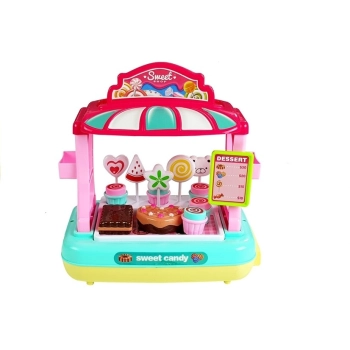 Kasa Fiskalna Stragan Słodkości Candy Shop 35 Elementów
