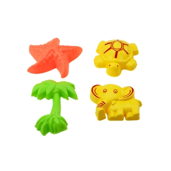 Zestaw Do Piasku Młynek Łopatka Grabki Konewka Foremki Wiaderko 10 el.